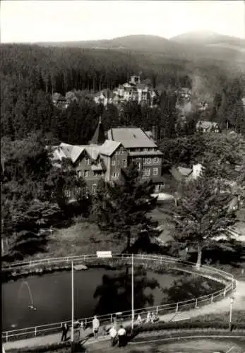 Ak Schierke Wernigerode im Harz, Blick vom FDGB Erholungsheim Hermann Gieseler