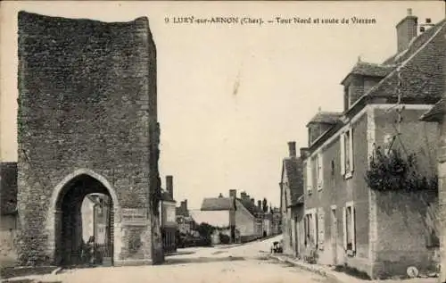 Ak Lury sur Arnon Cher, Tour Nord, route de Vierzon