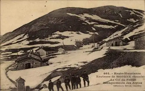 Ak Modane Savoie, Col du Frejus, Baraquements des Alpins