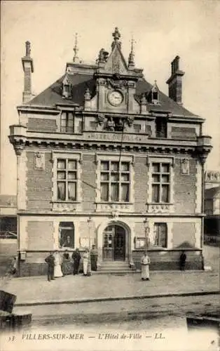 Ak Villers sur Mer Calvados, Rathaus