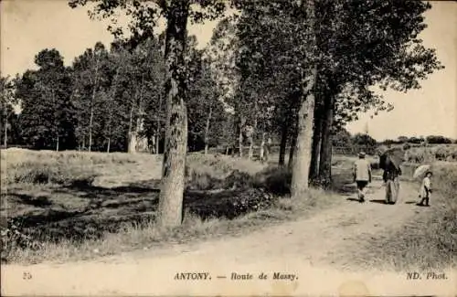 Ak Antony Hauts-de-Seine, Route de Massy