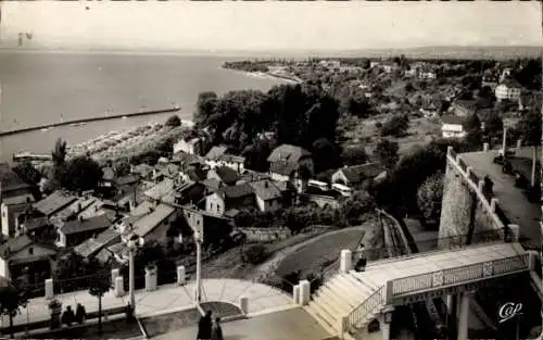 Ak Thonon les Bains Haute Savoie, le Belvedere de la Place du Chateau