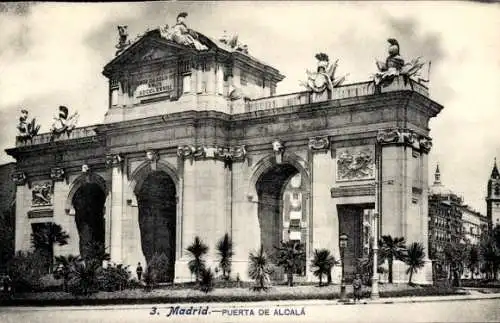 AK Madrid Spanien, Puerta de Alcala