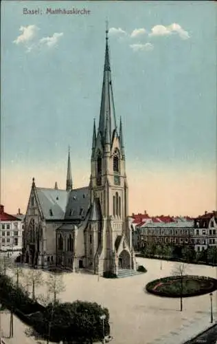 Ak Basel Stadt Schweiz, Matthäuskirche