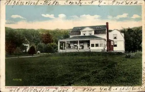 Ak Catskill Mountains New York USA, Luckstone Cottage und Studio, Highmount