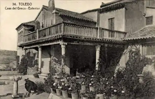 Ak Toledo Kastilien La Mancha Spanien, Casa del Greco