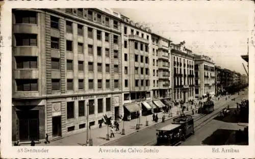 Ak Santander Kantabrien Spanien, Avenida de Calva Sotelo