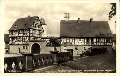 Ak Großostheim Unterfranken, Gendarmeriegebäude, Pfründnerheim