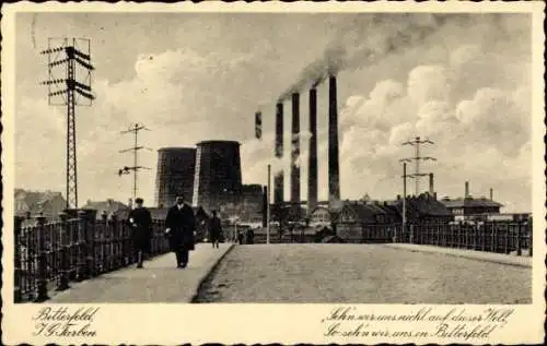Ak Bitterfeld in Sachsen Anhalt, Chemische Werke, IG Farben