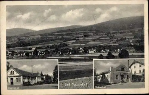 Ak Opolno Zdrój Bad Oppelsdorf Bogatynia Reichenau Schlesien, Carolabad, Kaiserbad