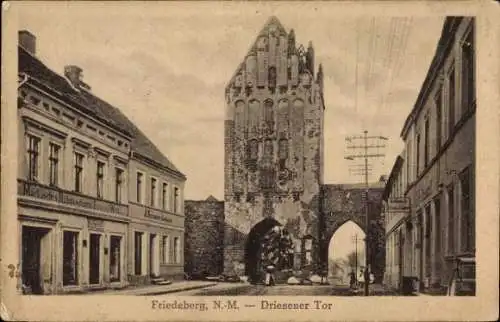 Ak Strzelce Krajenskie Friedeberg in der Neumark Ostbrandenburg, Driesener Tor