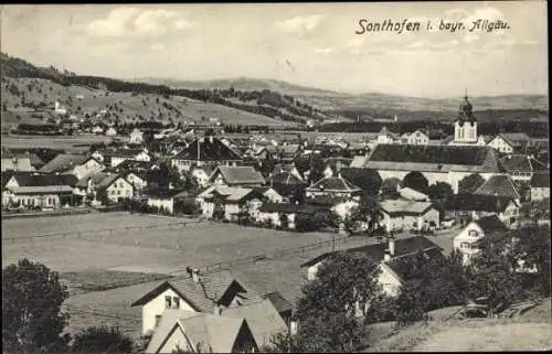 Ak Sonthofen im Oberallgäu Schwaben, Gesamtansicht