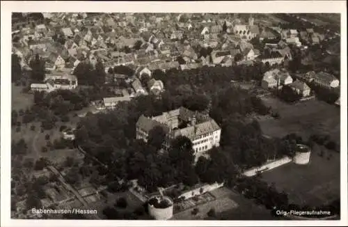 Ak Babenhausen in Hessen, Fliegeraufnahme