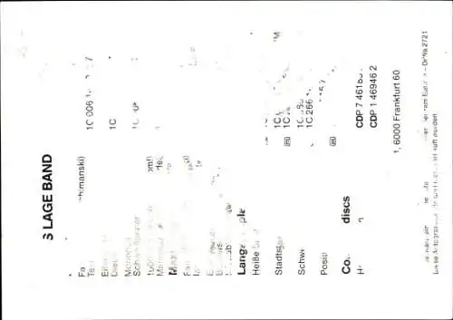 Ak Klaus Lage Band, Portrait, Autogramm