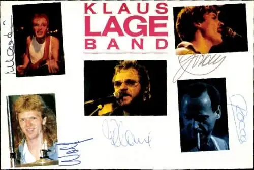 Ak Klaus Lage Band, Portraits Autogramme