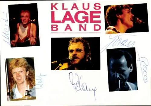 Ak Klaus Lage Band, Portraits, Autogramme