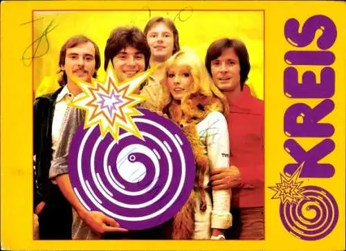 Ak Gruppe Kreis, Portrait, Autogramm