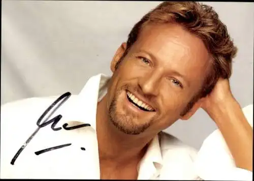 Ak Schauspieler Uwe Hübner, Portrait, Autogramm, ZDF Hitparade Sommer 1999