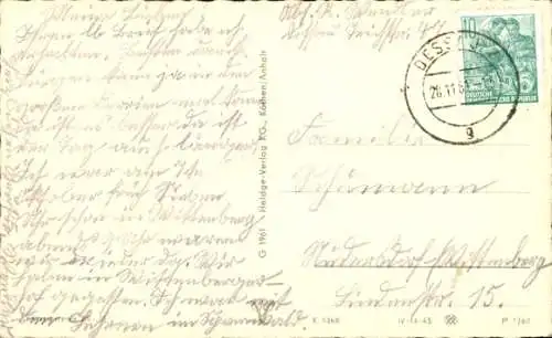 Ak Dessau in Sachsen Anhalt, Wilhelm Pieck Straße, Kirche