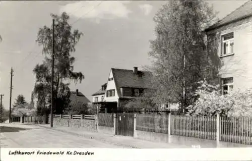 Ak Friedewald Moritzburg in Sachsen, Straßenansicht