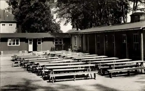 Ak Cramon Cramonshagen in Mecklenburg, Pionierlager Lyssenko, Essenplatz