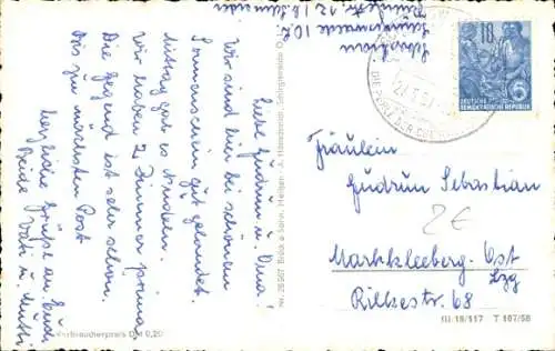 Ak Schirgiswalde in der Lausitz, Gasthof Zur Weintraube