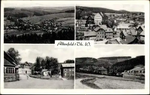 Ak Altenfeld Großbreitenbach in Thüringen, Panorama, Teilansichten