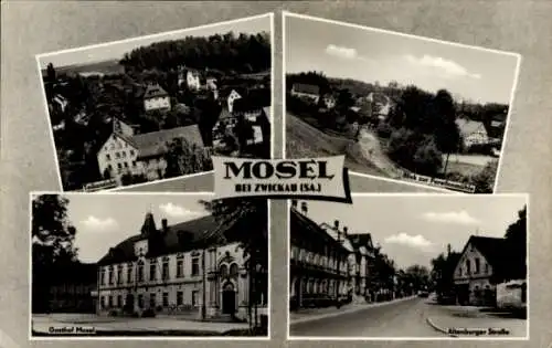 Ak Mosel Zwickau in Sachsen, Gasthof Mosel, Altenburger Straße