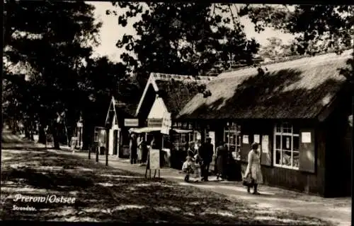 Ak Ostseebad Prerow auf dem Darß, Strandstraße