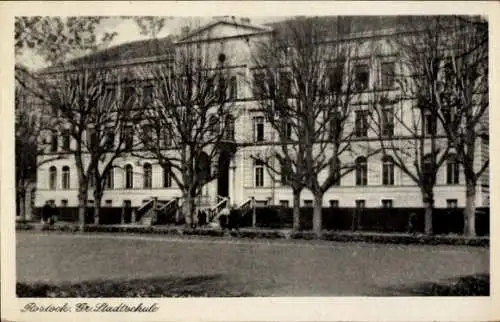 Ak Hansestadt Rostock, Große Stadtschule