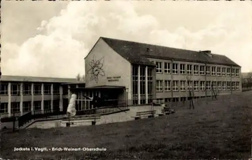 Ak Jocketa Pöhl Vogtland, Erich Weinert Oberschule