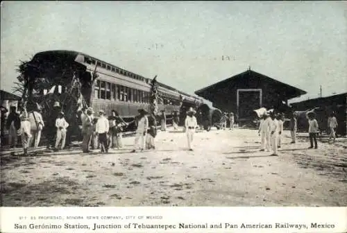 Ak San Geronimo Tehuantepec Mexiko, Junction of Tehuantepec National and Pan American Railways