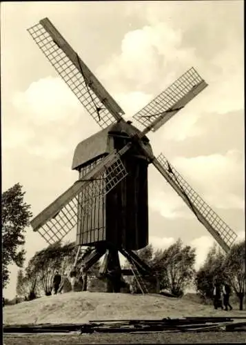 Ak Münster in Westfalen, Bockwindmühle