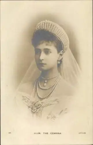 Ak Alix von Hessen-Darmstadt, Kaiserin von Russland, Zarin, Portrait