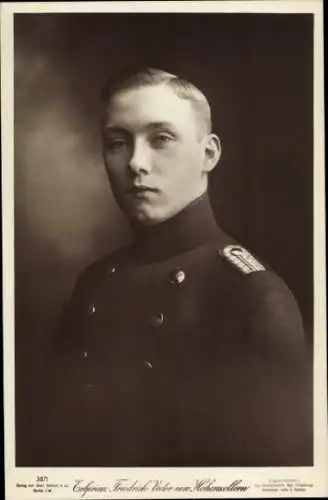 Ak Erbprinz Friedrich Viktor von Hohenzollern Sigmaringen, Portrait in Uniform