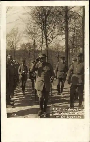 Ak Großherzog Wilhelm Ernst von Sachsen-Weimar-Eisenach in den Argonnen