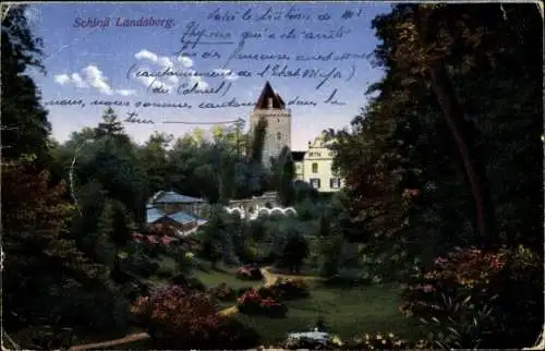 Ak Ratingen Nordrhein Westfalen, Schloss Landsberg bei Kettwig