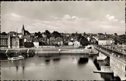 Ak Kettwig Essen im Ruhrgebiet, Gesamtansicht, Brücke