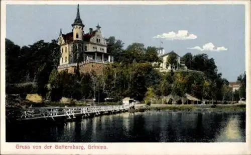 Ak Grimma in Sachsen, Blick auf die Gattersburg