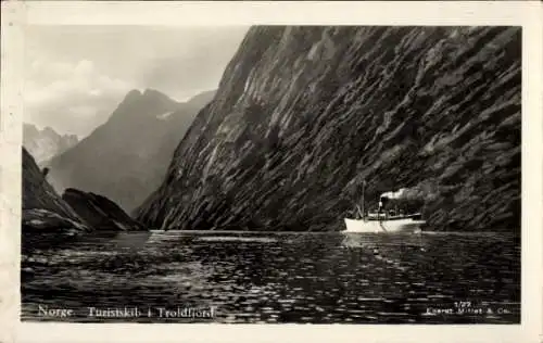 Ak Norwegen, Touristendampfer, Troldfjord