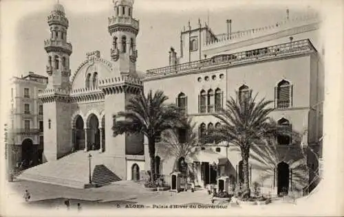 Ak Algier Algier Algerien, Winterpalast des Gouverneurs