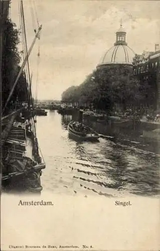 Ak Amsterdam Nordholland Niederlande, Singel