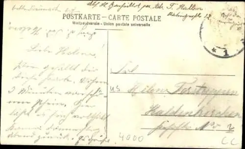 Ak Düsseldorf am Rhein, Rheinpromenade