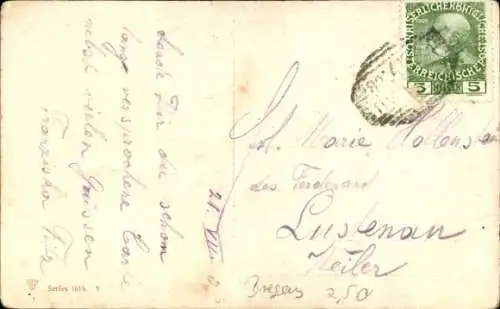 Ak Liebespaar, Kinder, Hängematte