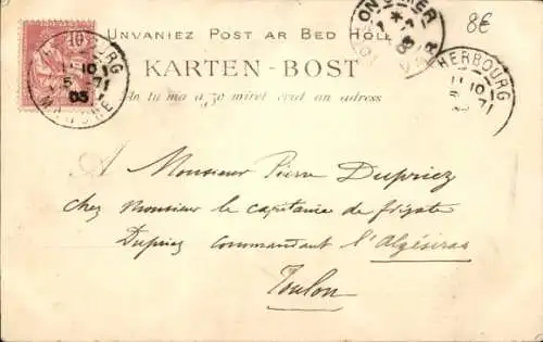 Ak Chansonnier Theodore Botrel, Porträt in bretonischer Tracht