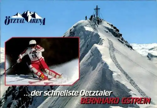 Ak Skirennläufer Bernhard Gstrein, Ötztal-Arena