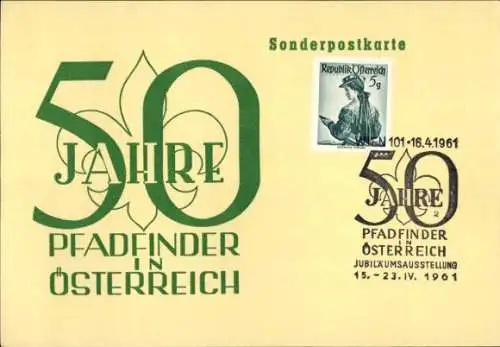 Ak 50 Jahre Pfadfinder in Österreich, Jubiläumsausstellung 1961