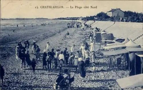 Ak Châtelaillon Charente Maritime, La Plage cote Nord