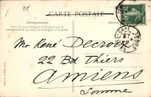 Ak Roubaix Nord, Rue de la Gare