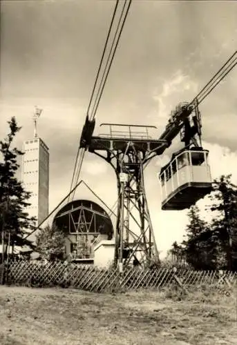 Ak Oberwiesenthal im Erzgebirge, Fichtelberg, Schwebebahn